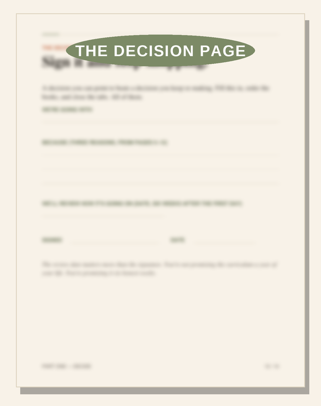 Decision page preview