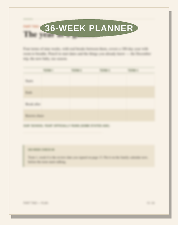 Year planner preview